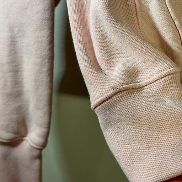 Champion Reverse Weave Pink Hoodie: Gothic Embroidered Script & Baby Pink - Picture 7 of 10
